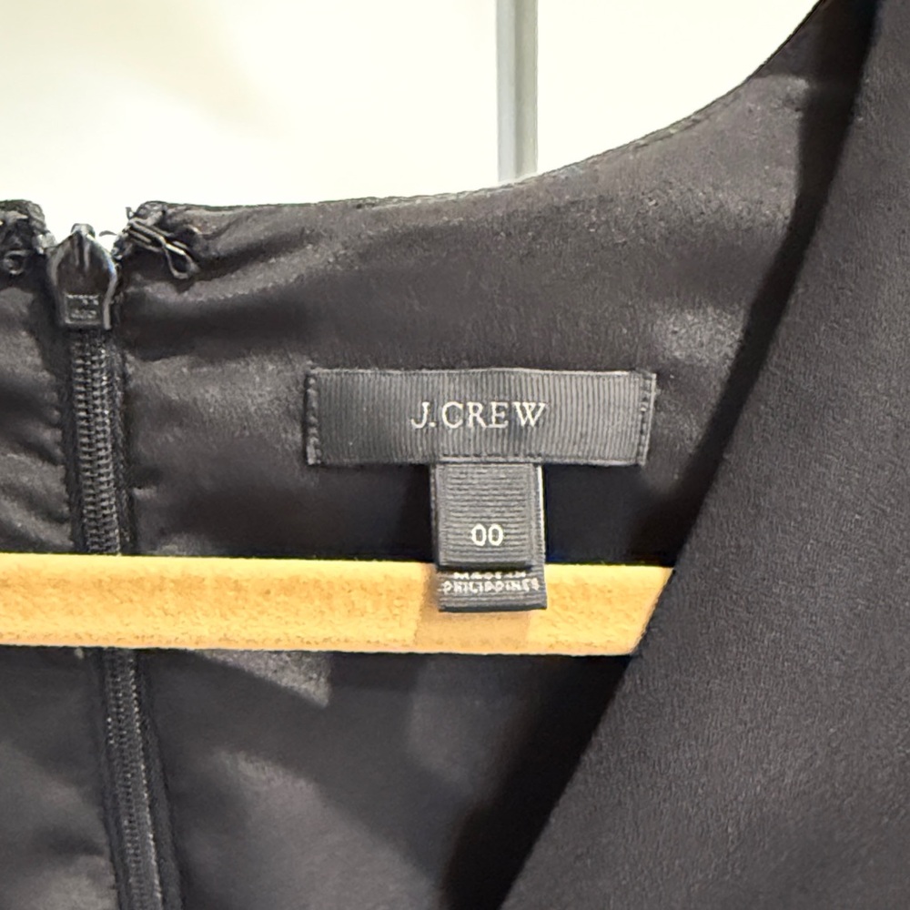 J.Crew Black Ruffle Dress - Picture 2 of 2